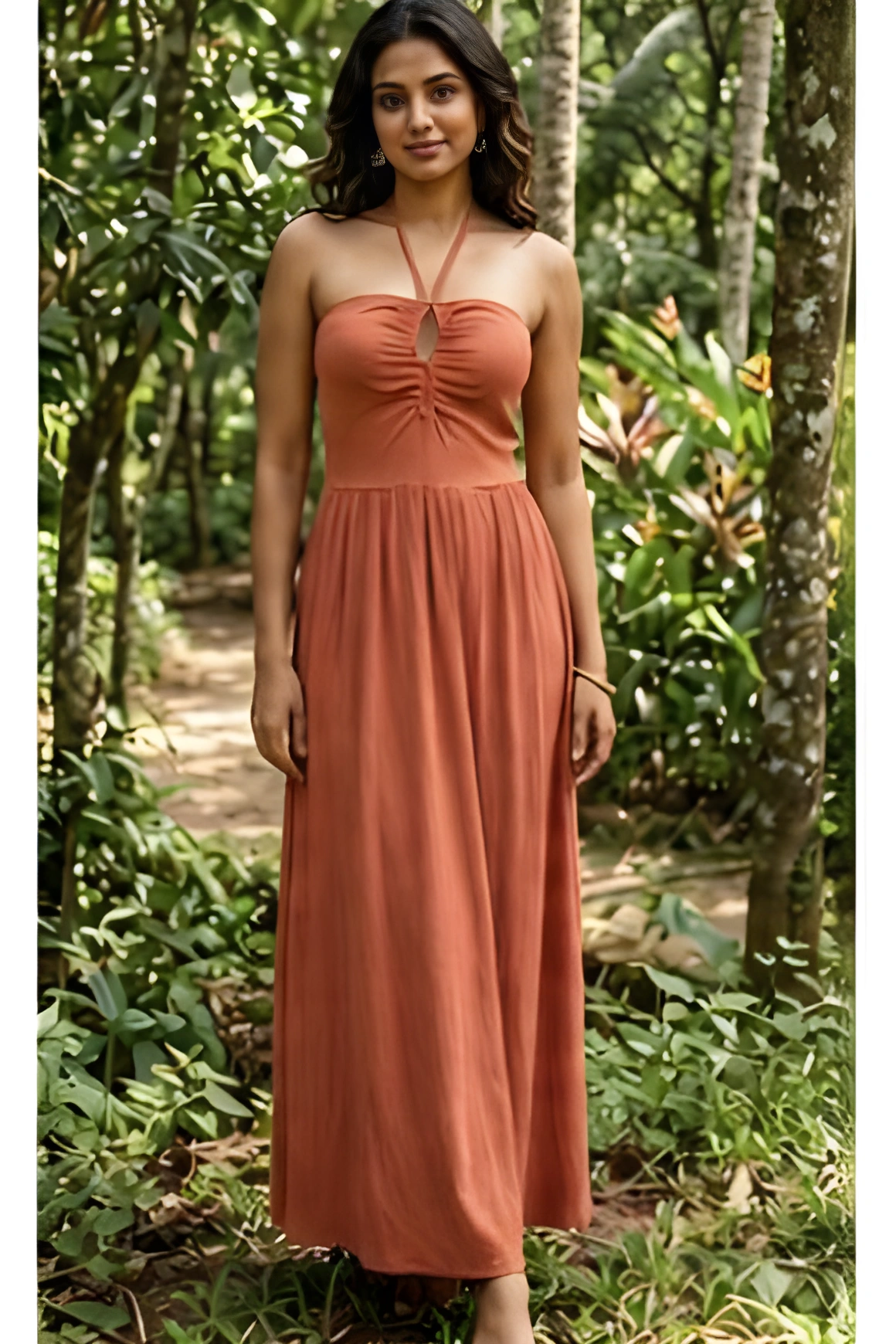 Ruched Halter Maxi Dress, Earthy Elegance, Spring/Summer collection