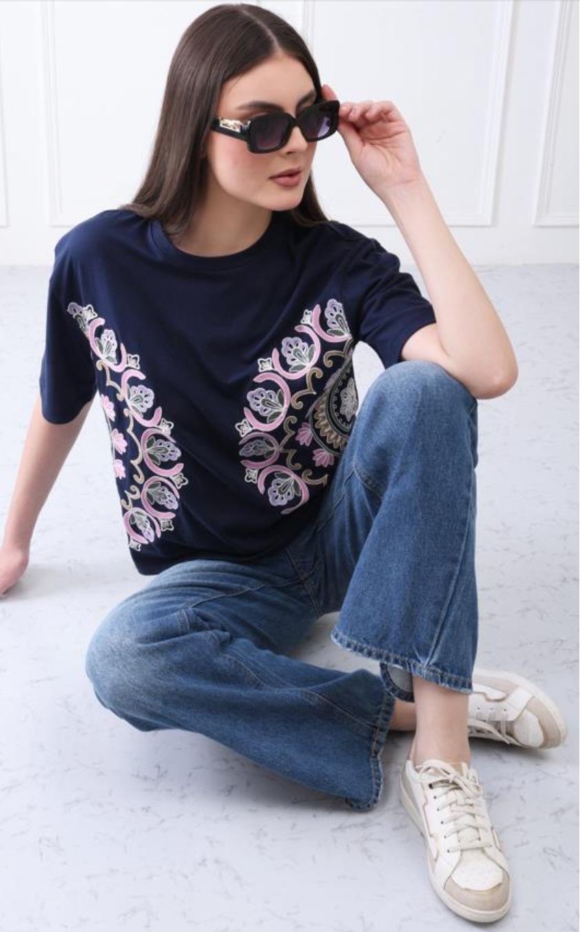 Otto De Fiore Fall/Winter embroidered jersey top